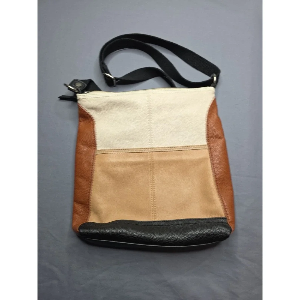 The Sak Women Hobo Retro 3 Tone Crossbody Classic Neutral Minimalist Purse Bag